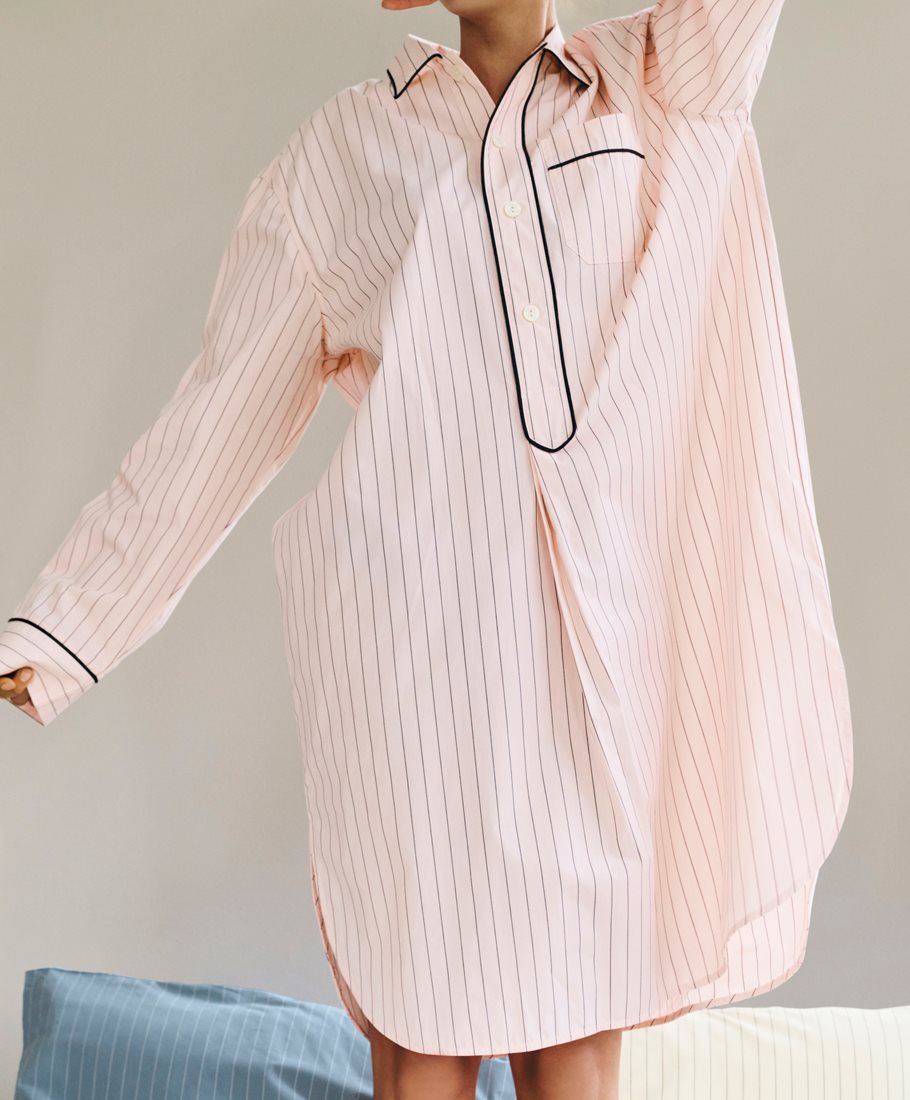 Chemise de nuit longue Fineline - Hay