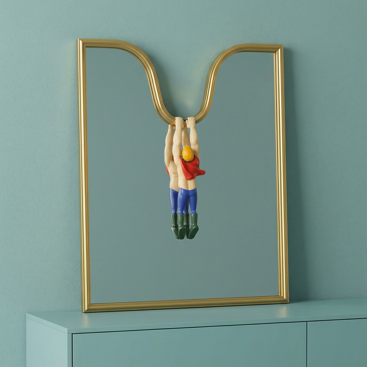 Miroir Circus Superhero de Uto Balmoral - Seletti-vue 2-The Woods Gallery