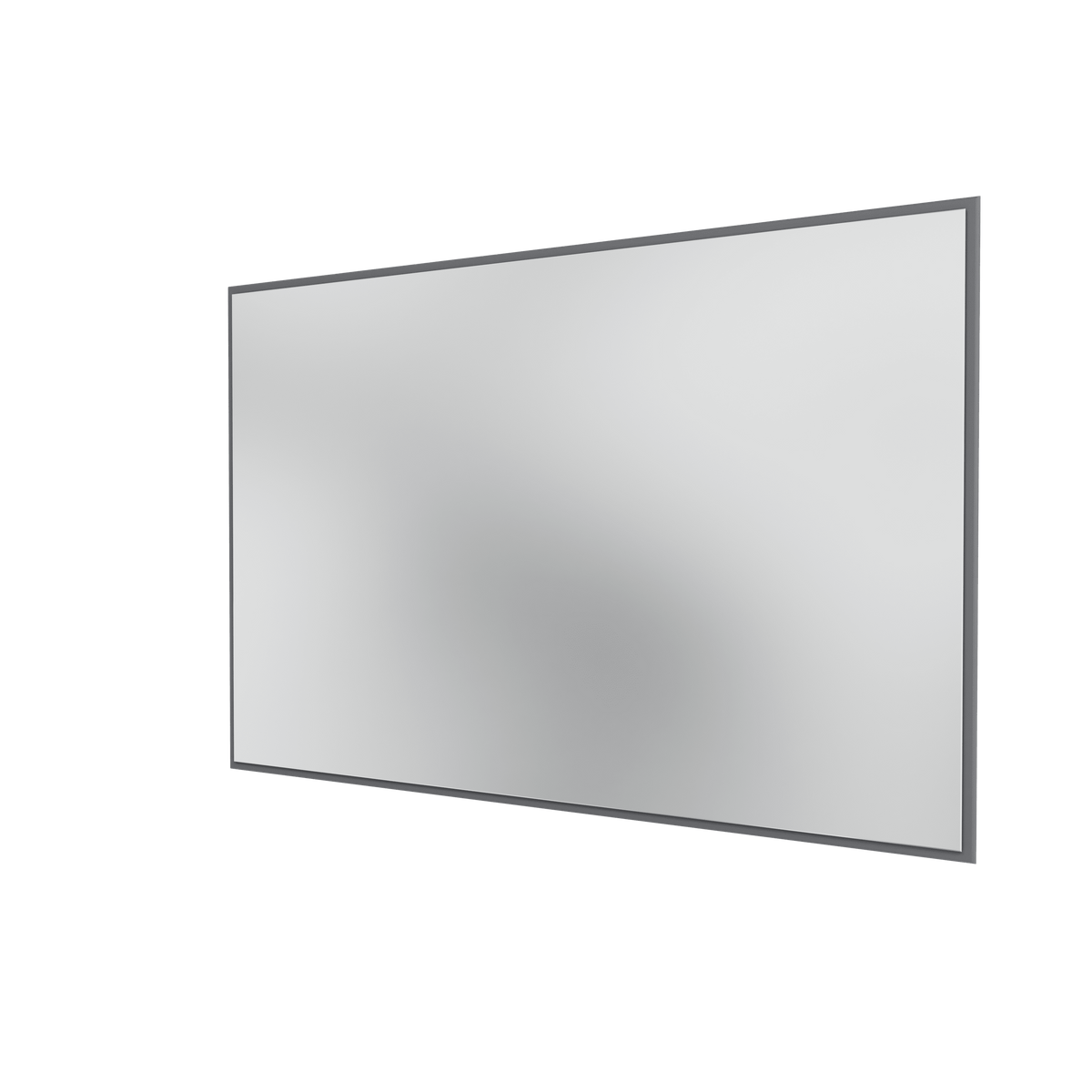 Miroir Colour Frame SP1812 Montana, cadre laqué 36 Coal, vue de trois quarts sur fond blanc