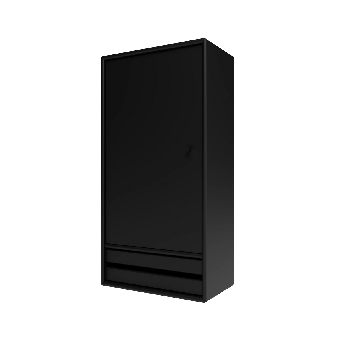 Armoire de salle de bain Reset I, laque 05 Black, packshot Montana