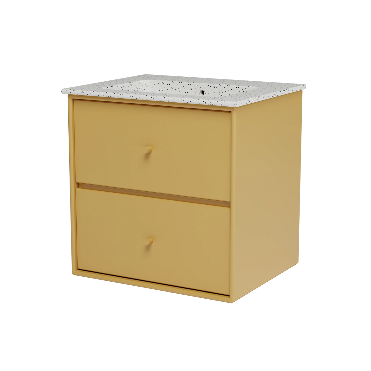 Meuble vasque Flow, laque 157 Cumin, packshot Montana