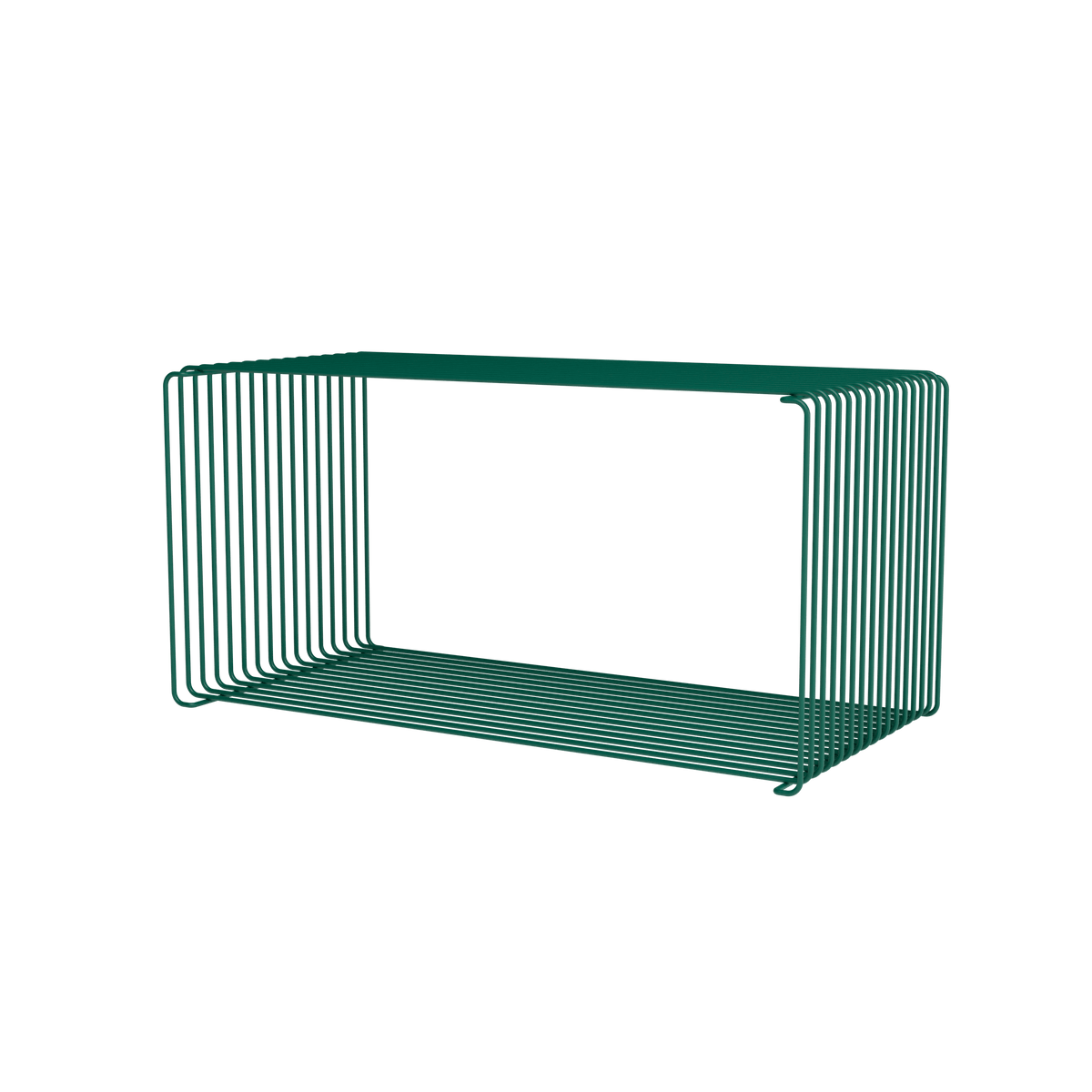 Module Panton Wire Extended laqué Pine, profondeur 34,8 cm, vue en perspective (l&