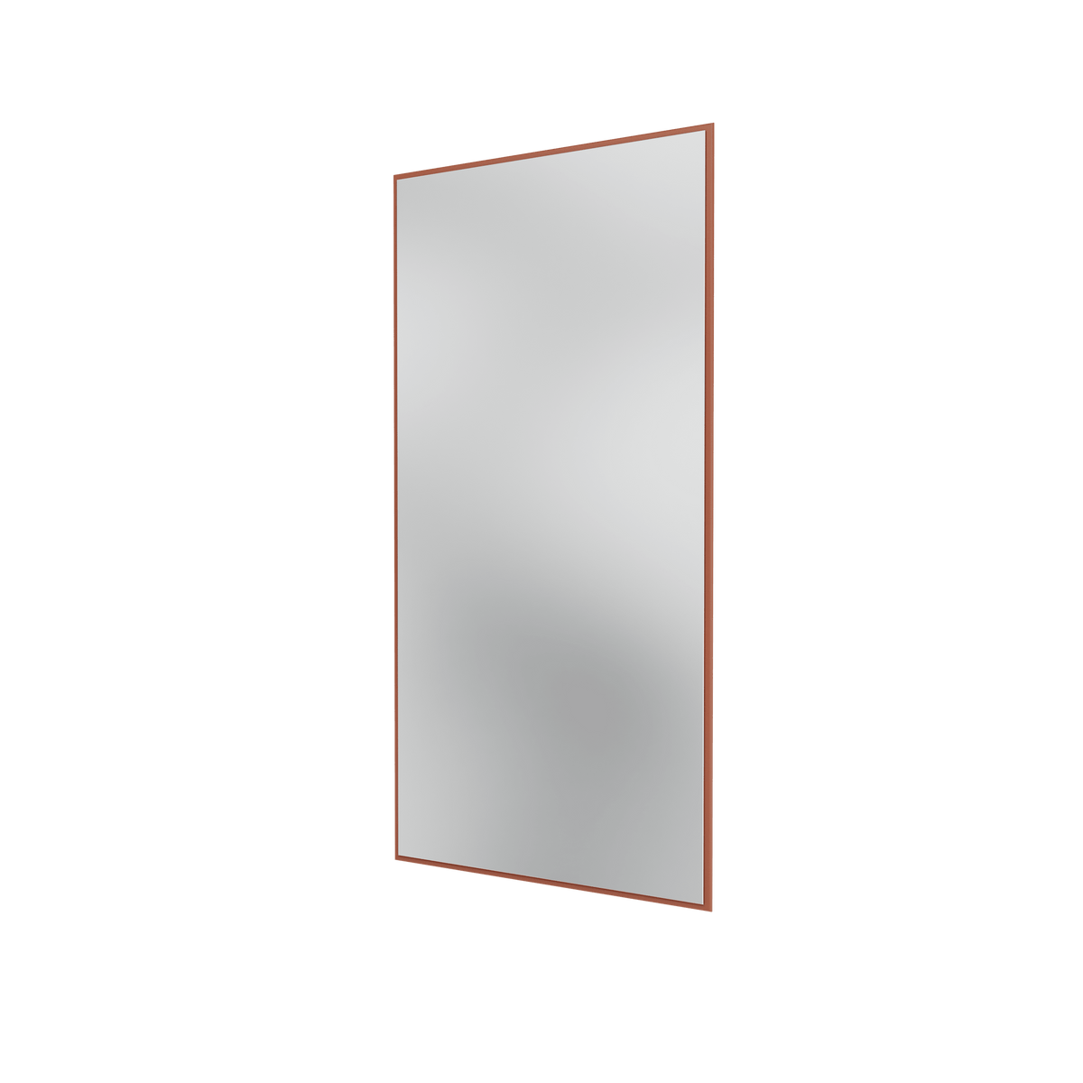 Miroir Colour Frame SP1224 Montana, cadre laqué 146 Hazelnut, vue de trois quarts sur fond blanc