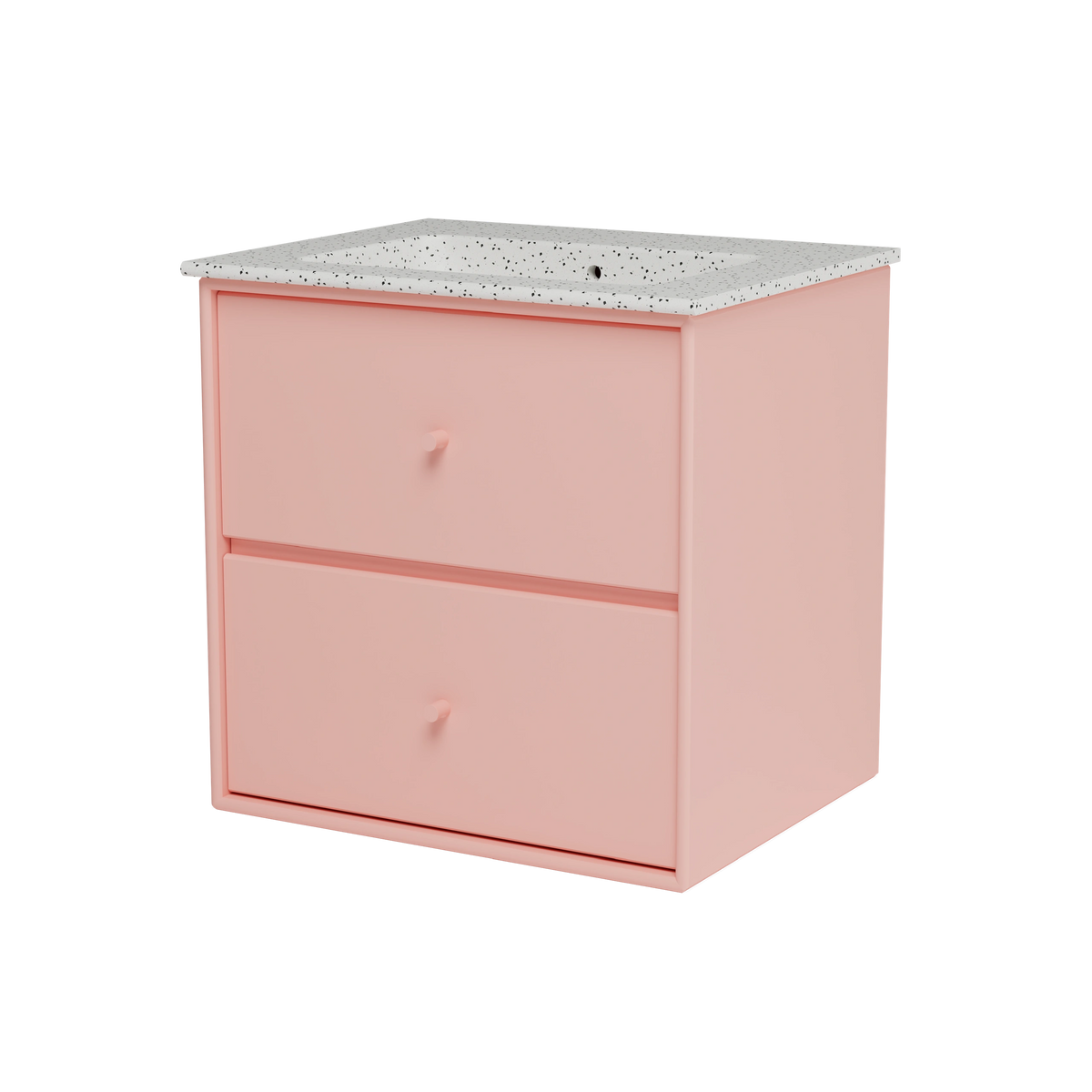 Meuble vasque Flow, laque 167 Ruby, packshot Montana
