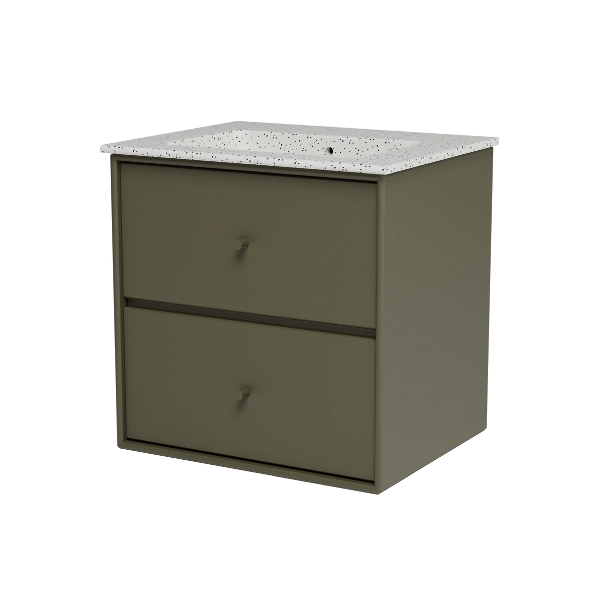 Meuble vasque Flow, laque 139 Oregano, packshot Montana