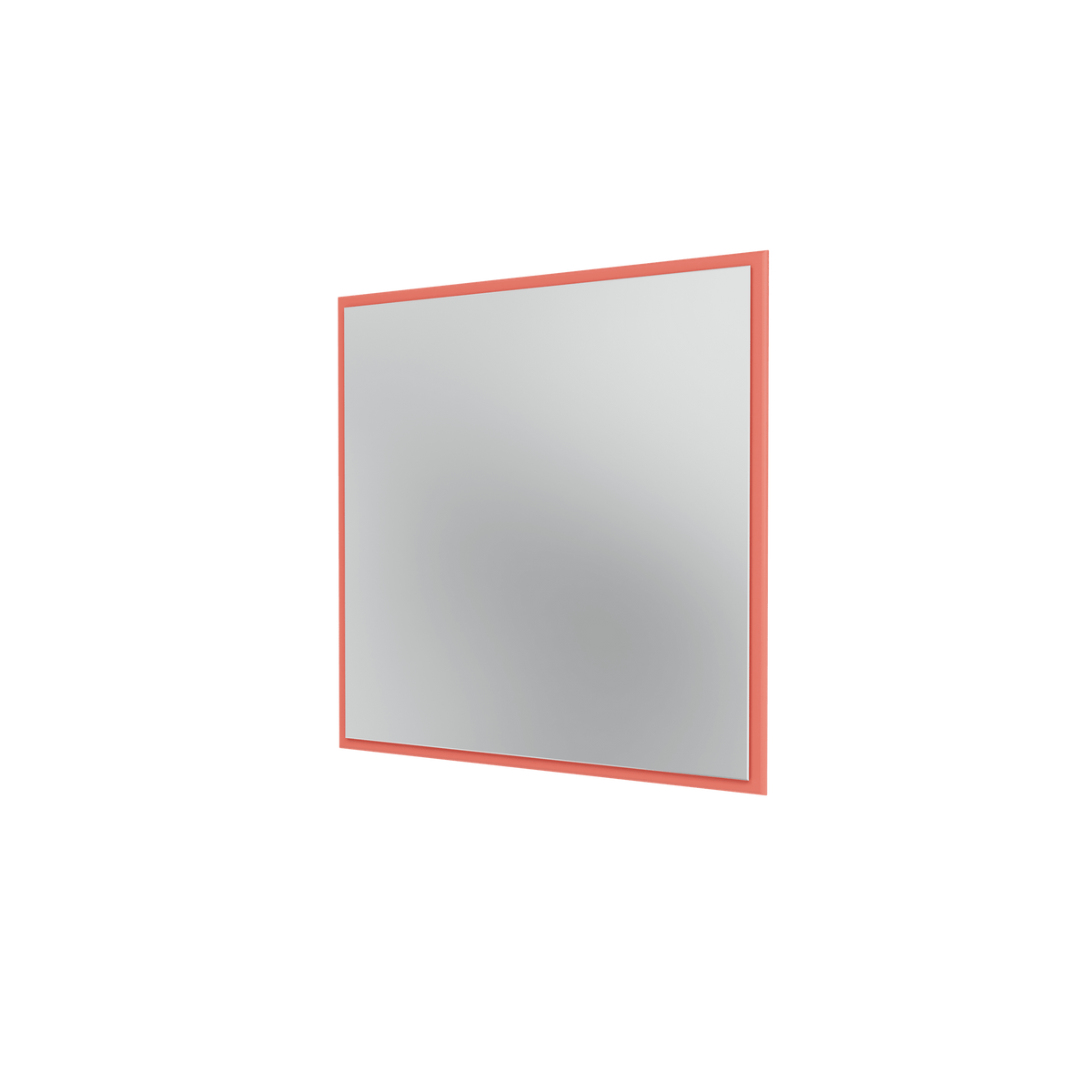 Miroir Colour Frame SP808 Montana, cadre laqué 151 Rhubarb, vue de trois quarts sur fond blanc