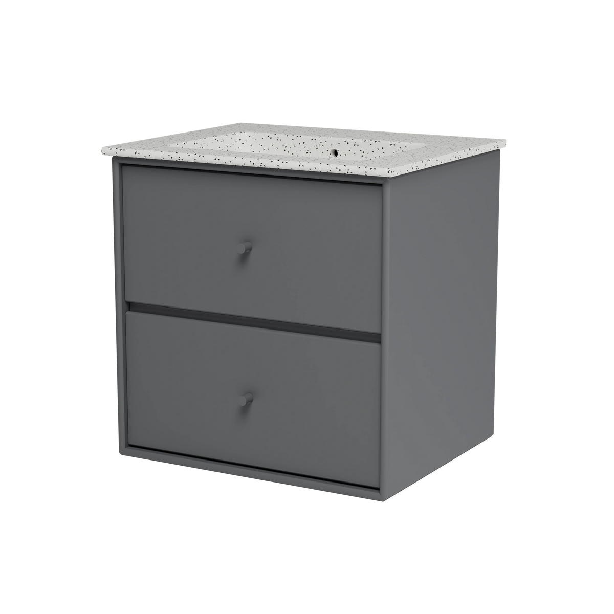 Meuble vasque Flow, laque 36 Coal, packshot Montana