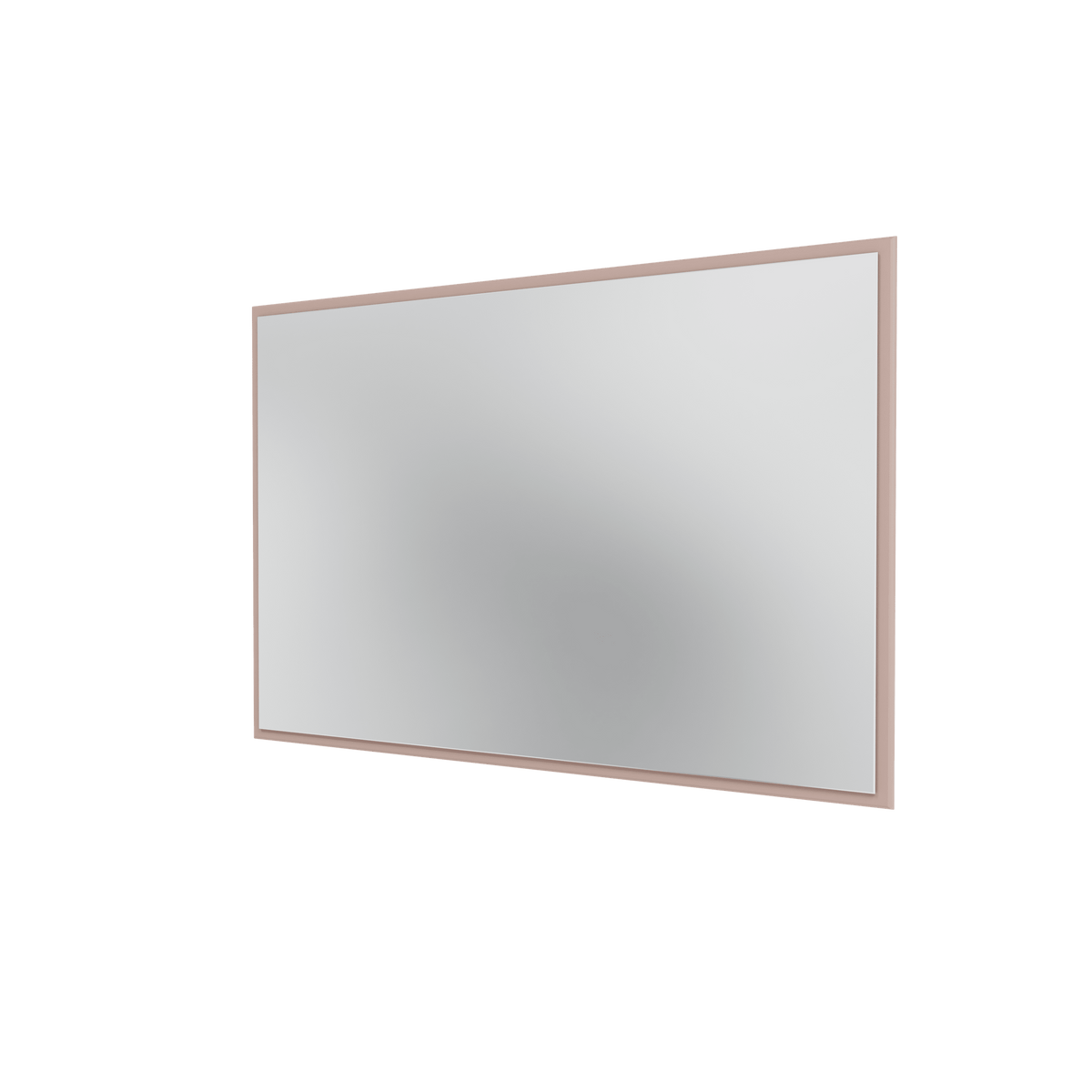 Miroir Colour Frame SP1208 Montana, cadre laqué 137 Mushroom, vue de trois quarts sur fond blanc