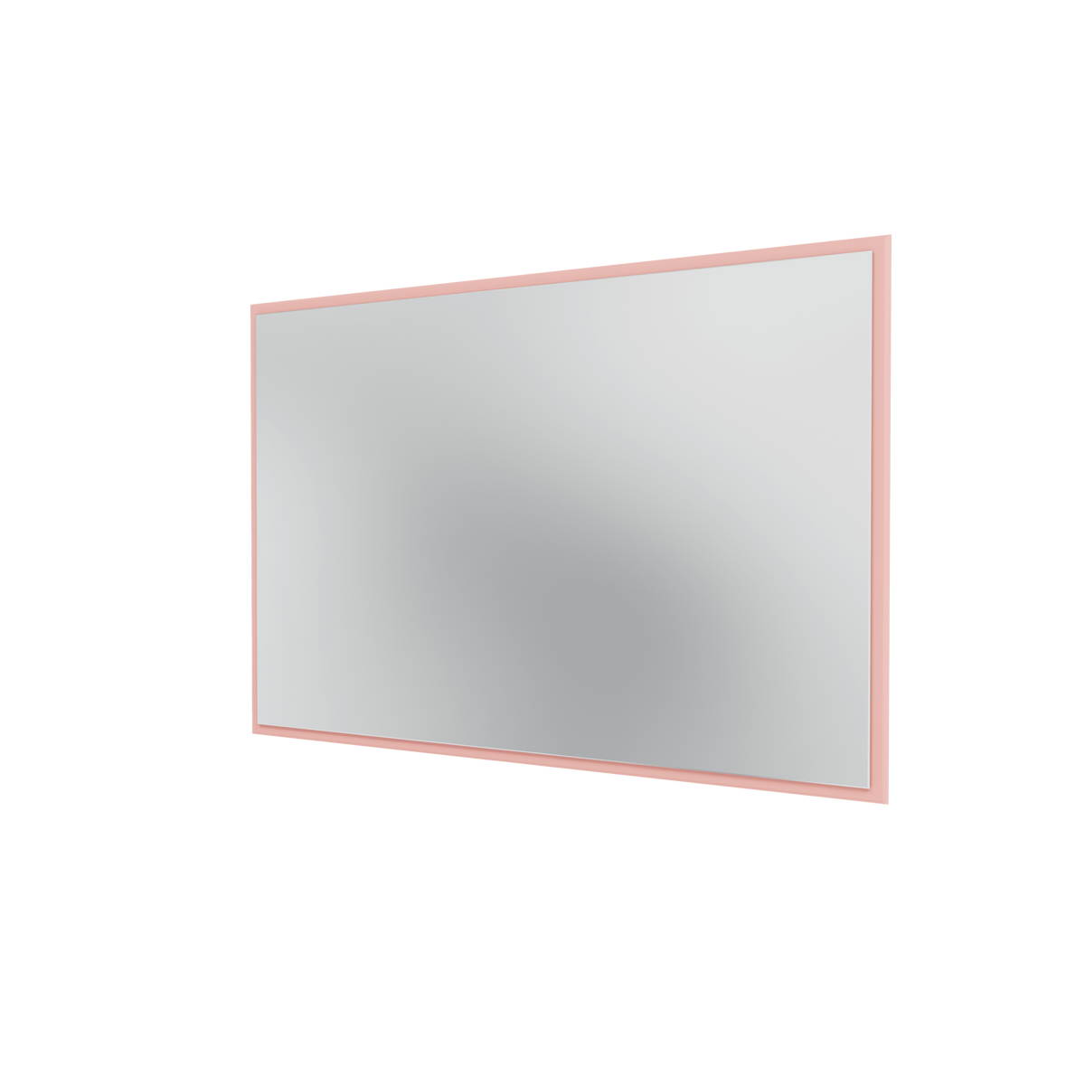 Miroir Colour Frame SP1208 Montana, cadre laqué 167 Ruby, vue de trois quarts sur fond blanc