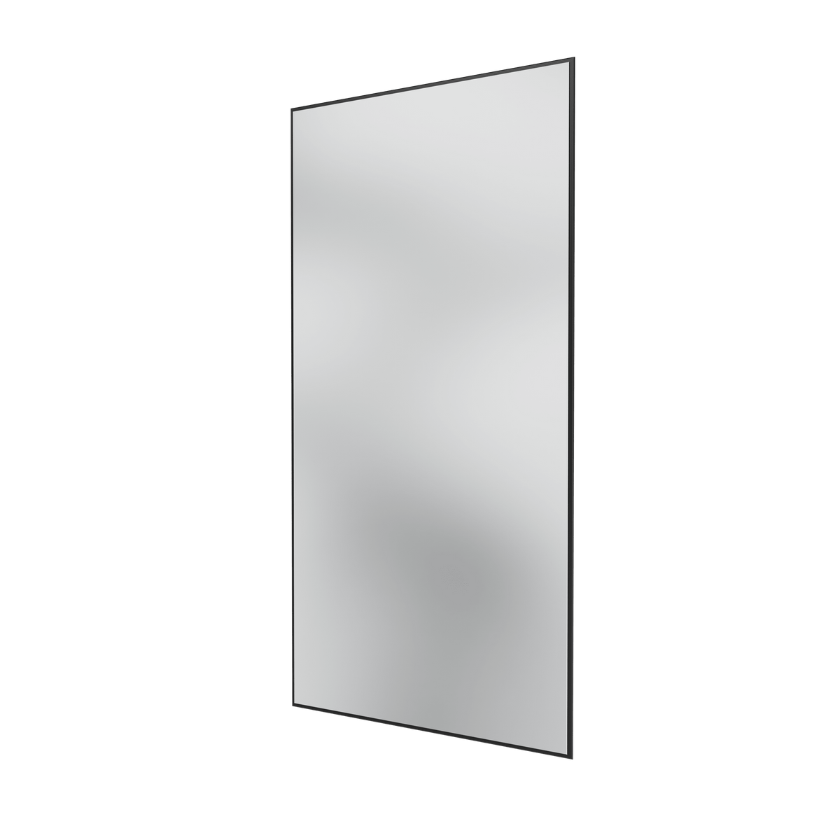 Miroir Colour Frame SG3216 Montana, cadre laqué 05 Black, vue de trois quarts sur fond blanc