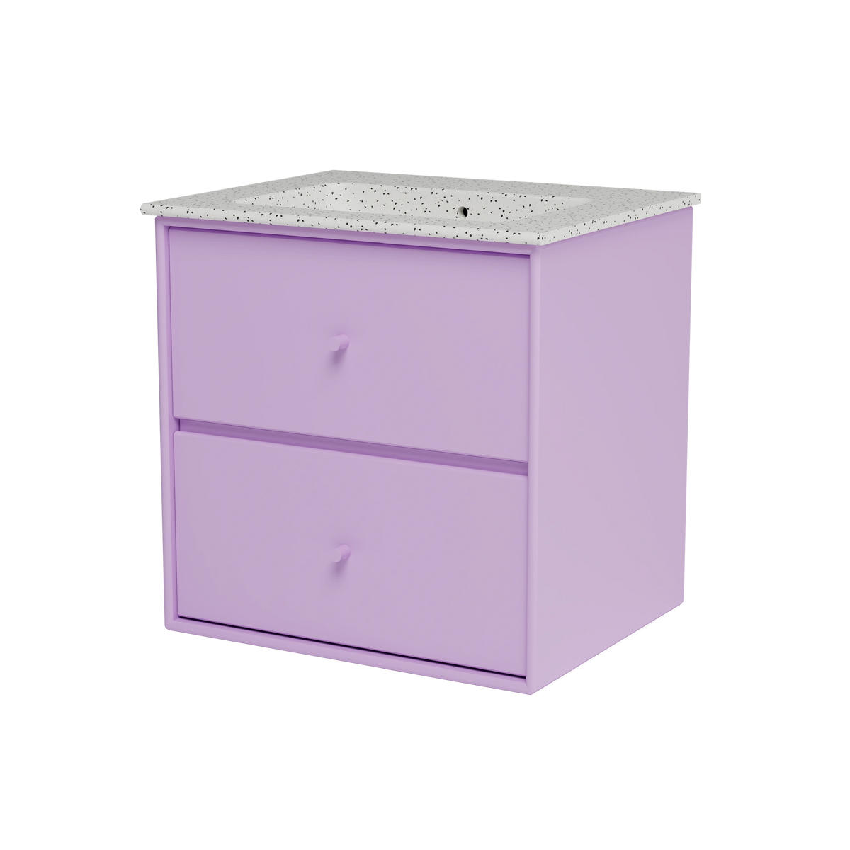 Meuble vasque Flow, laque 164 Iris, packshot Montana