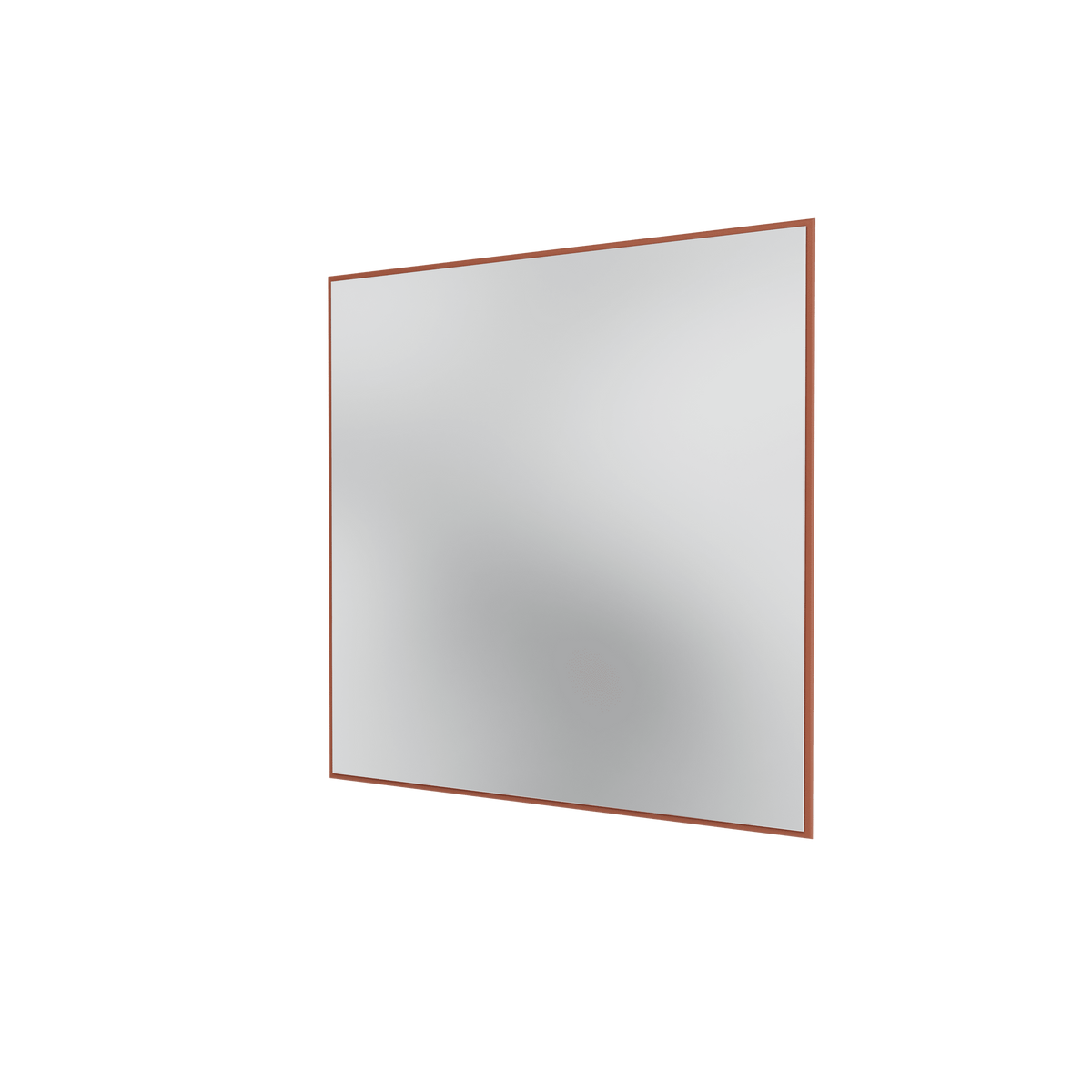 Miroir Colour Frame SP1818 Montana, cadre laqué 146 Hazelnut, vue de trois quarts sur fond blanc