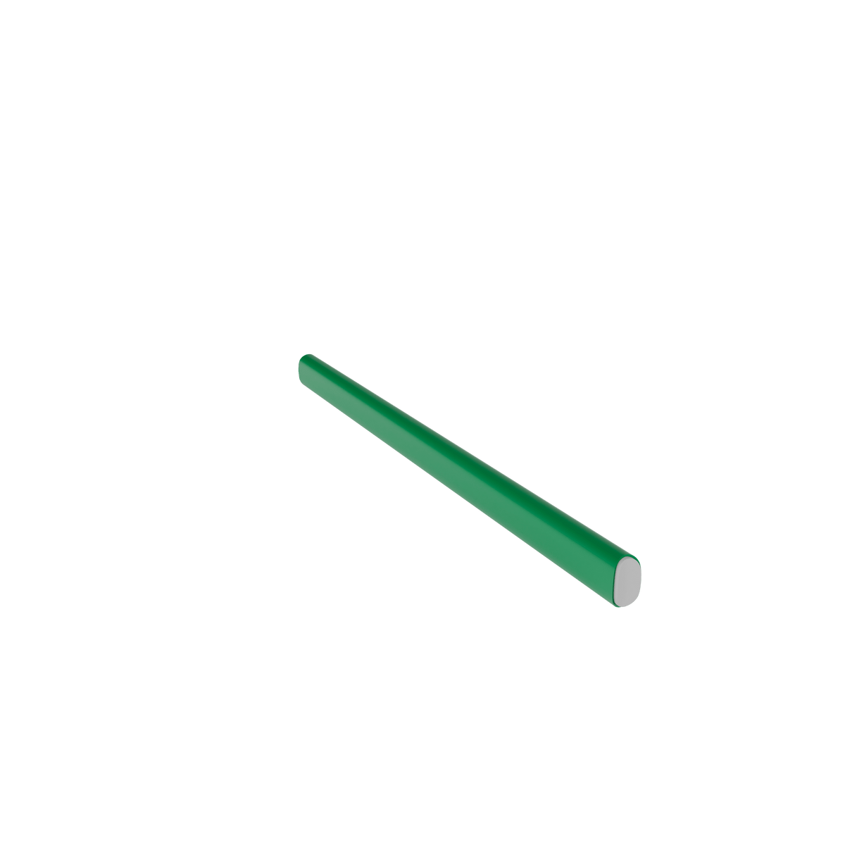 Serre-livres Montana Free en aluminium laqué 152 Parsley, vue de trois quarts sur fond blanc
