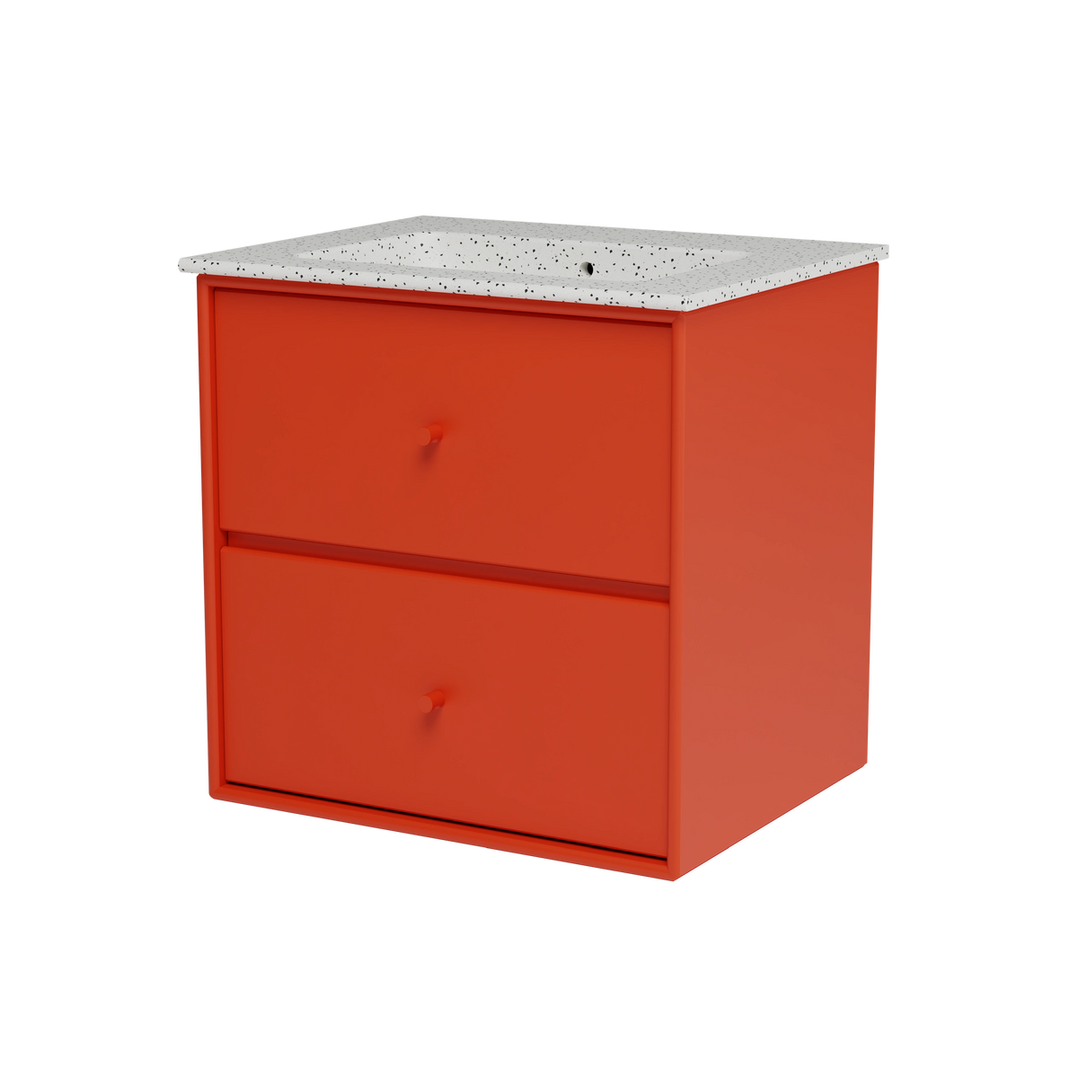 Meuble vasque Flow, laque 145 Rosehip, packshot Montana