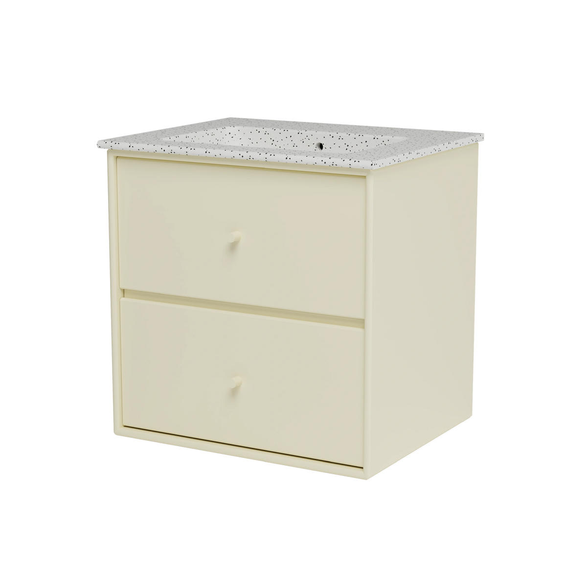 Meuble vasque Flow, laque 150 Vanilla, packshot Montana
