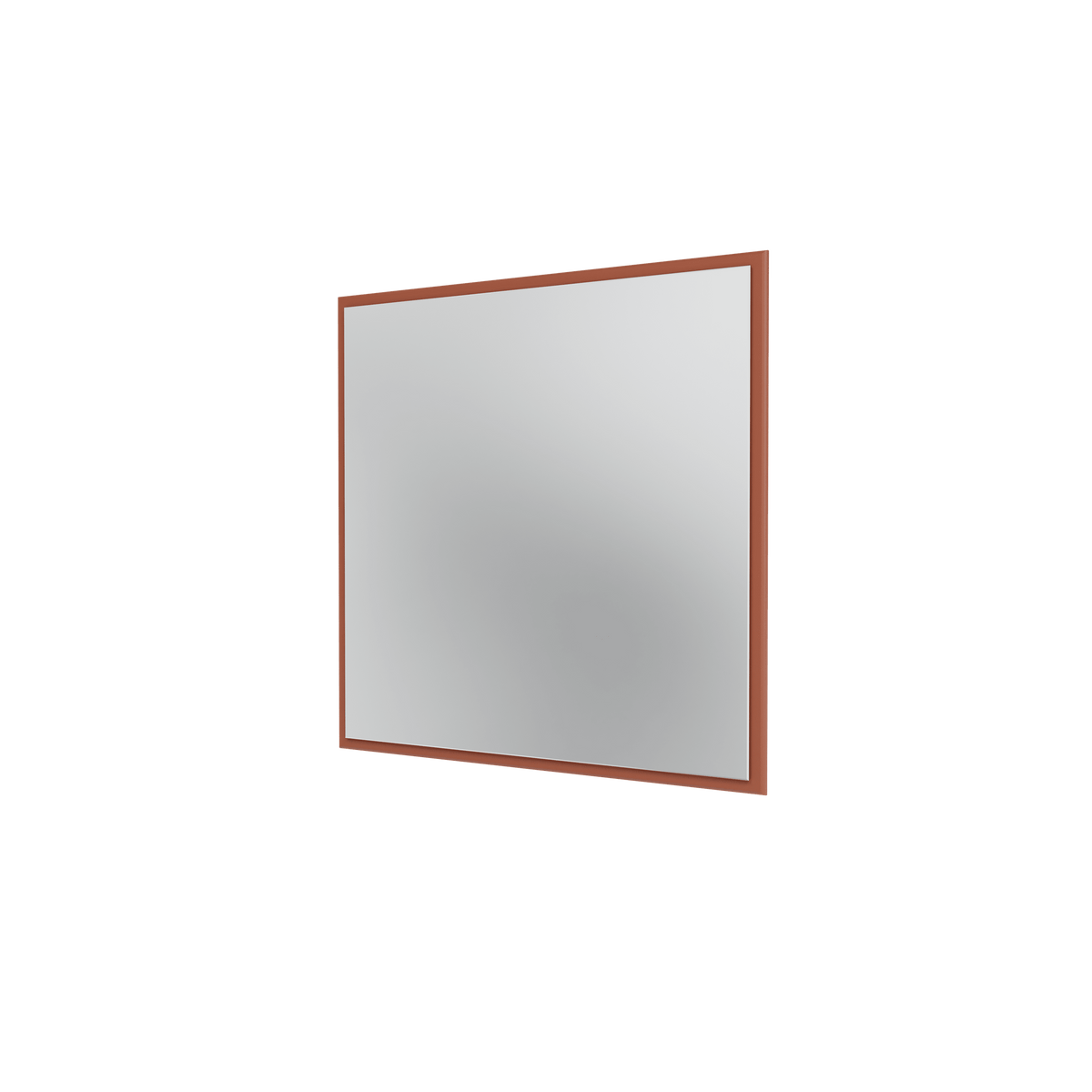 Miroir Colour Frame SP808 Montana, cadre laqué 146 Hazelnut, vue de trois quarts sur fond blanc