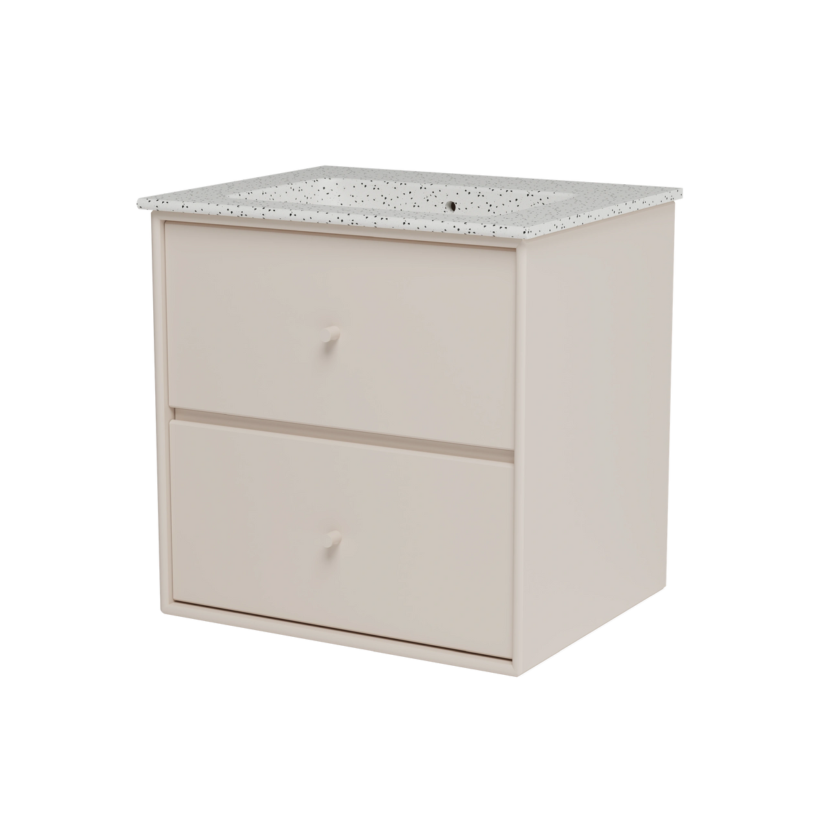 Meuble vasque Flow, laque 168 Clay, packshot Montana