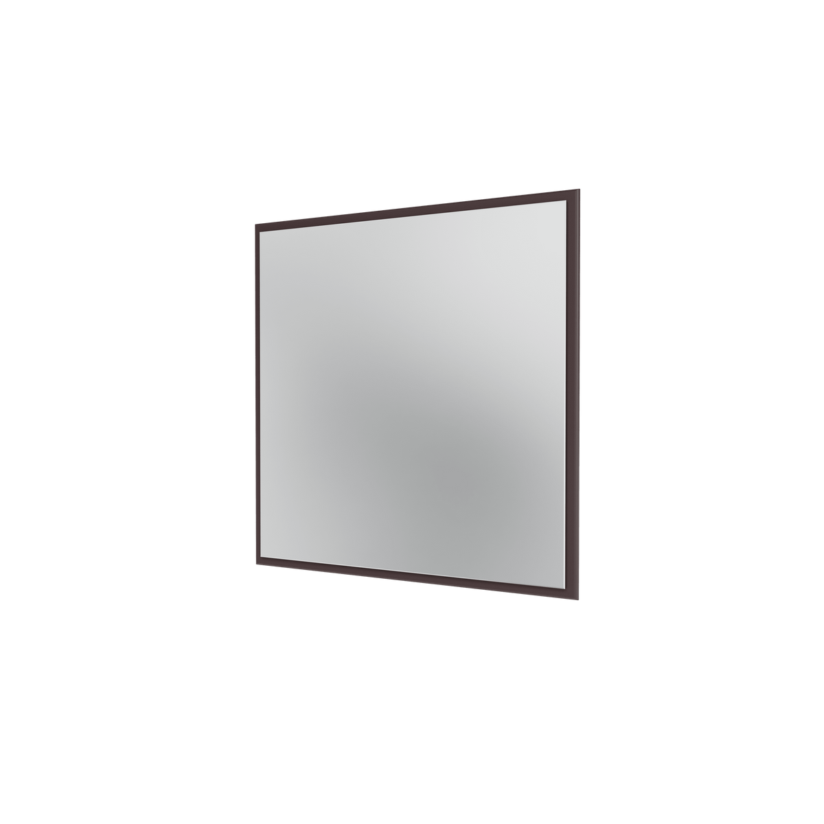 Miroir Colour Frame SP808 Montana, cadre laqué 160 Balsamic, vue de trois quarts sur fond blanc