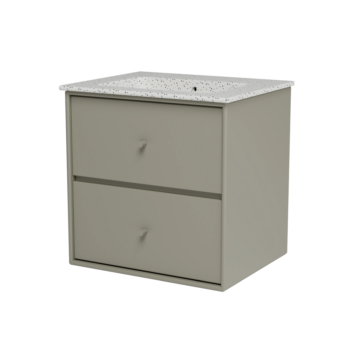 Meuble vasque Flow, laque 144 Fennel, packshot Montana