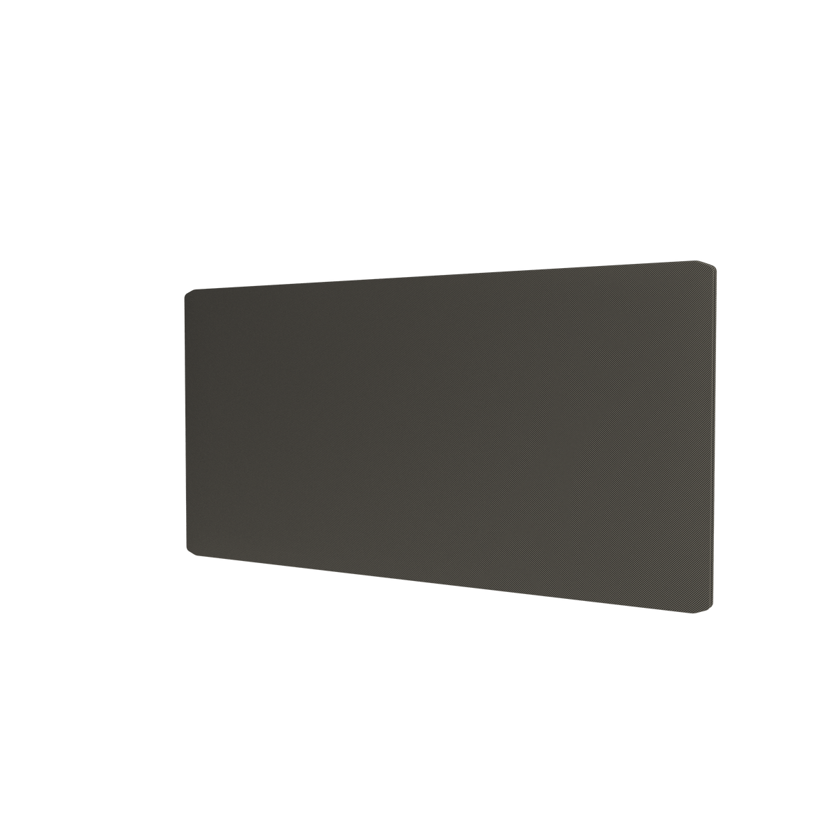 Panneau textile Montana Free habillé du tissu Kvadrat 184 Reflect, vue de trois quarts sur fond blanc