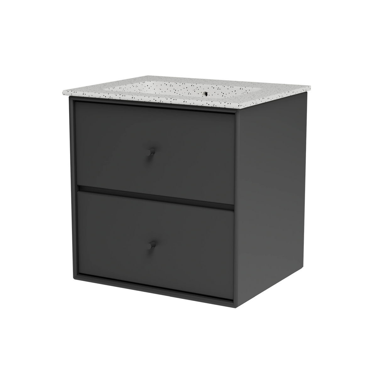 Meuble vasque Flow, laque 04 Anthracite, packshot Montana