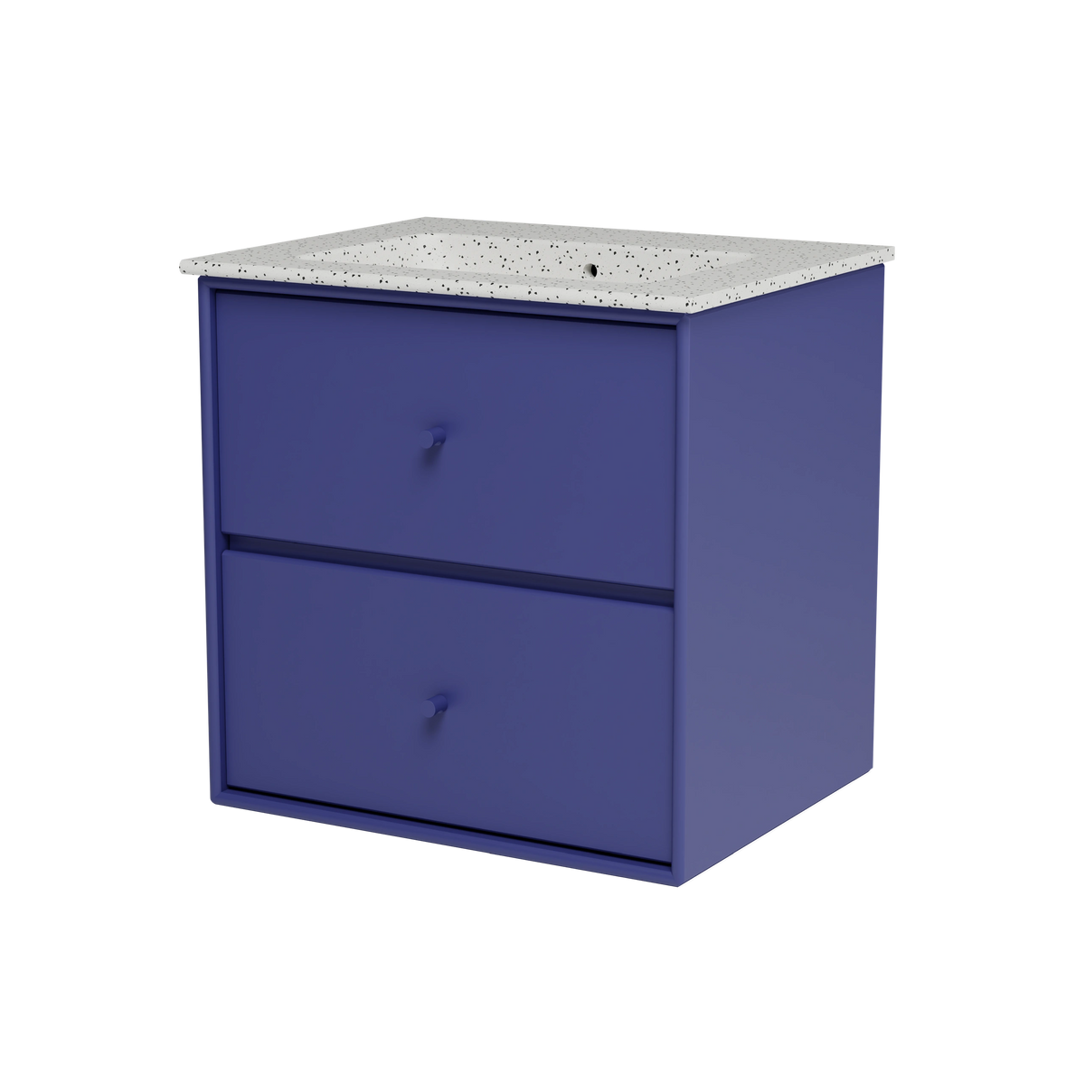 Meuble vasque Flow, laque 135 Monarch, packshot Montana