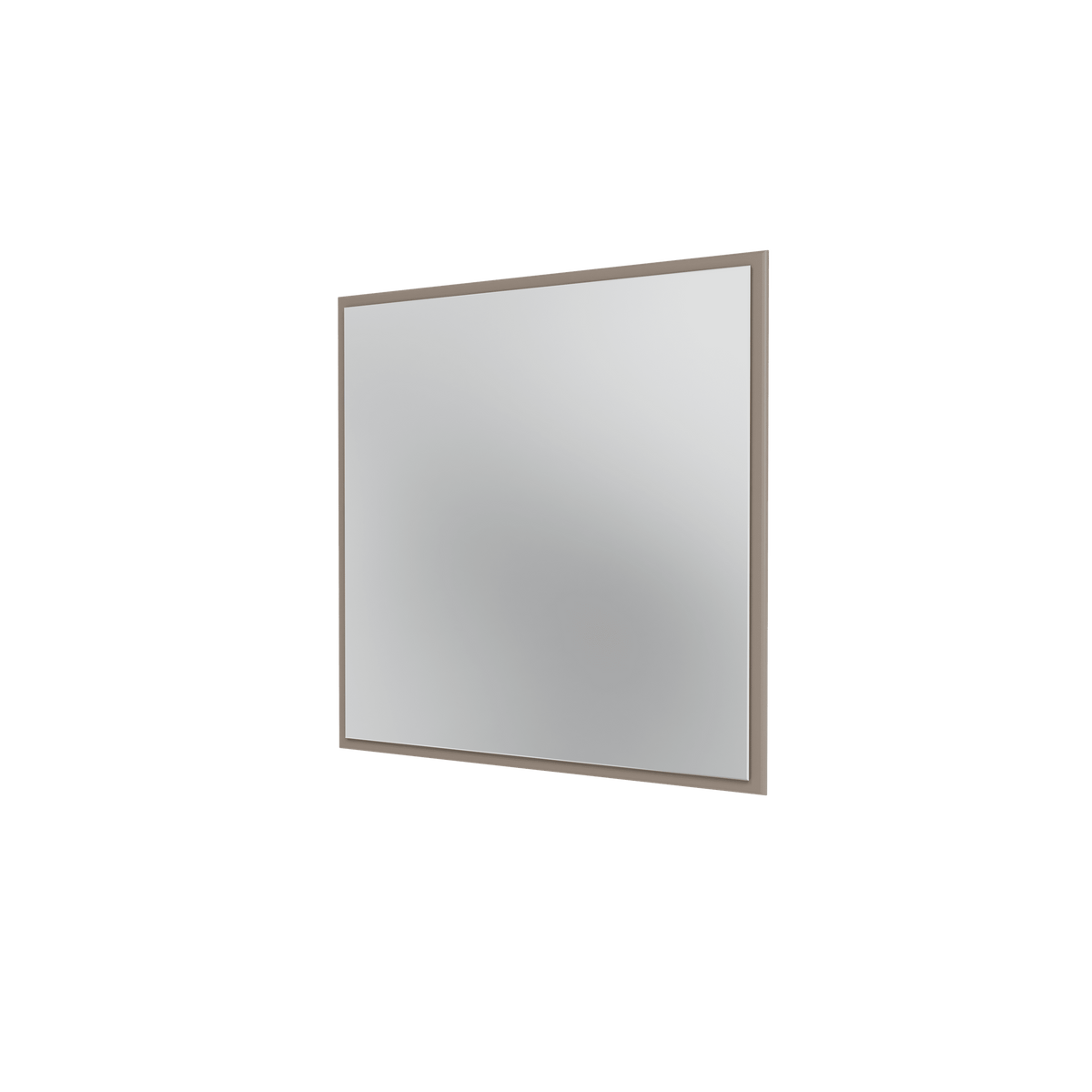 Miroir Colour Frame SP808 Montana, cadre laqué 141 Truffle, vue de trois quarts sur fond blanc