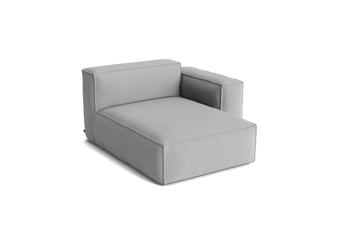 Module S8265RC du canapé Mags Soft Low déhoussable de Hay, méridienne droite large, tissu Steelcut Trio 113