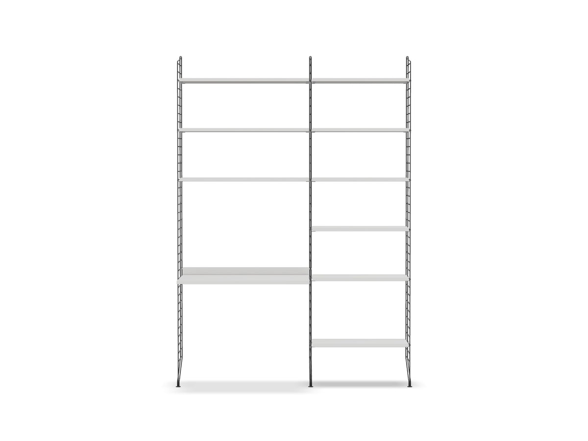 Espace de travail Workspace B - String Furniture-Gris foncé-Blanc-The Woods Gallery