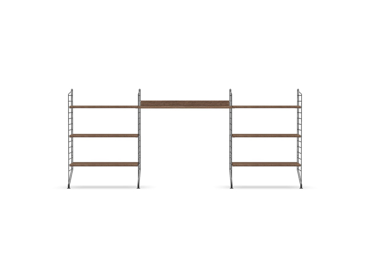 Espace de travail Workspace D - String Furniture-Noyer-Gris foncé-The Woods Gallery