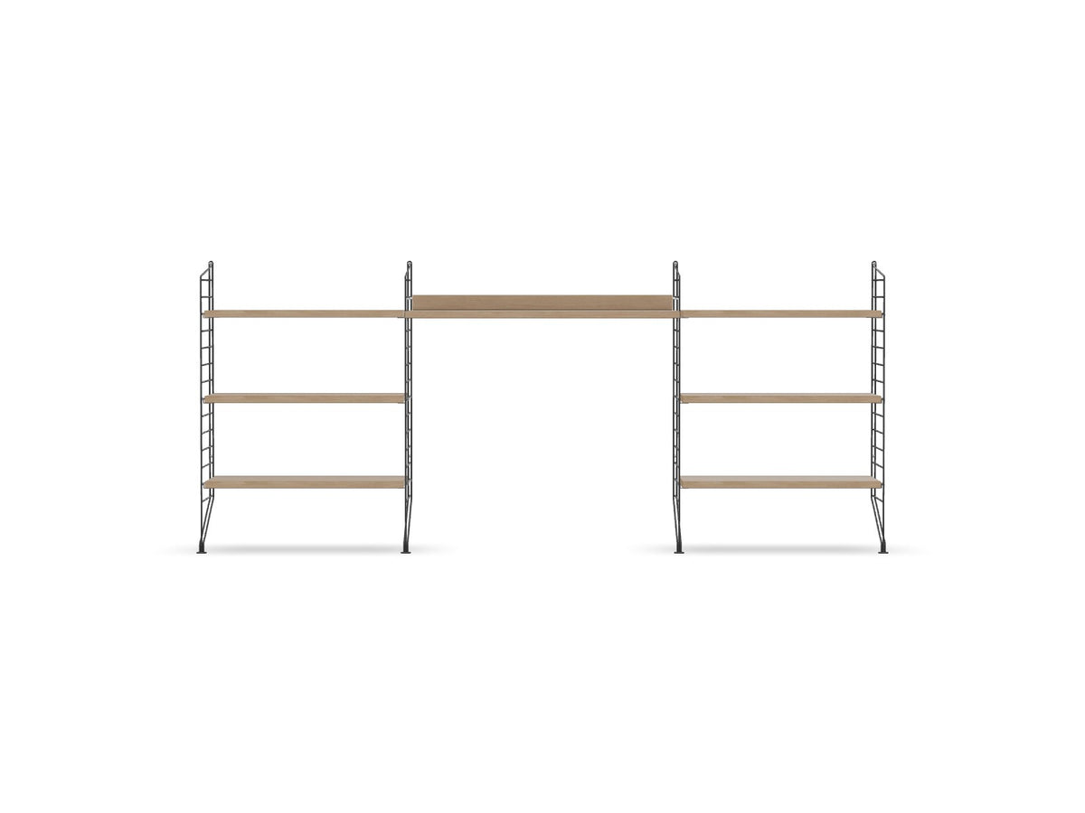 Espace de travail Workspace D - String Furniture-Chêne - Gris foncé-The Woods Gallery