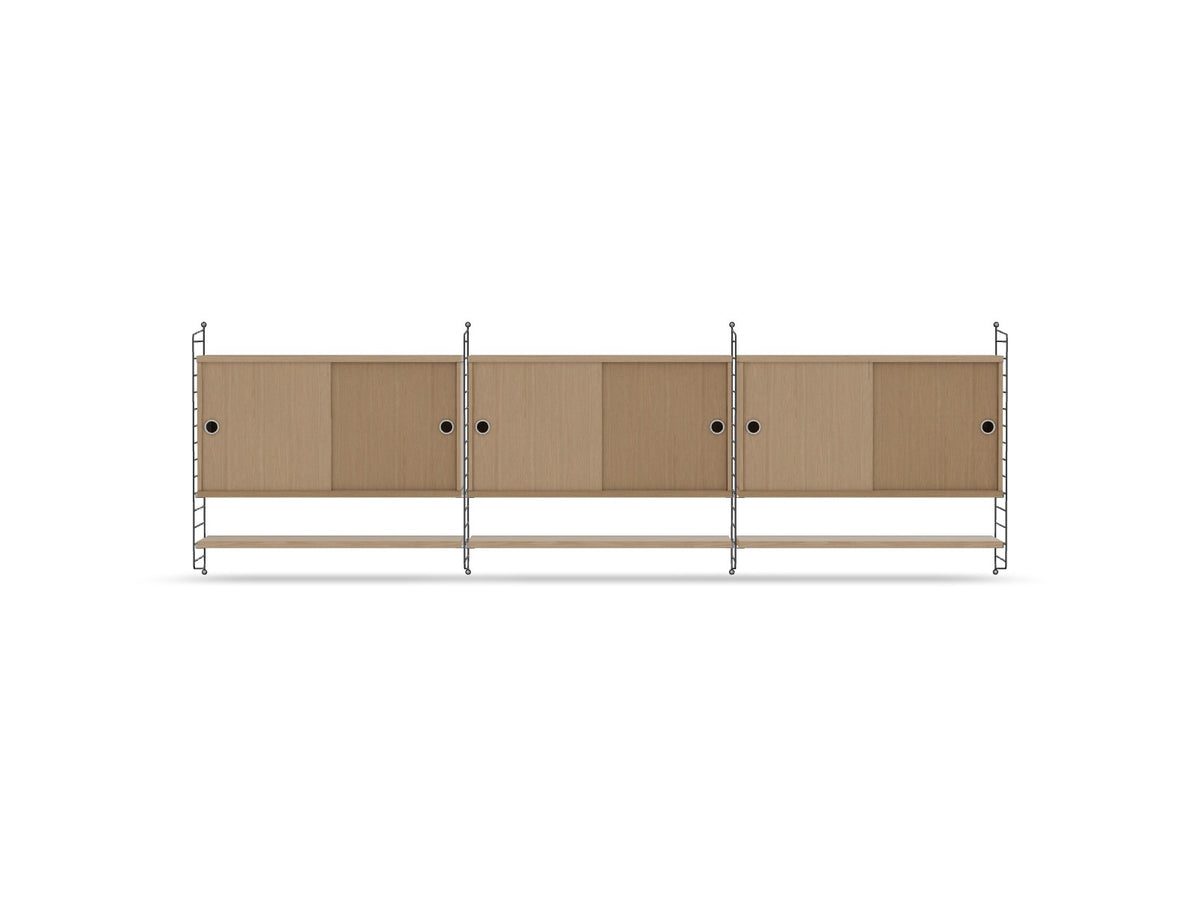 Ensemble de salon E - String Furniture-Gris foncé - Chêne-The Woods Gallery