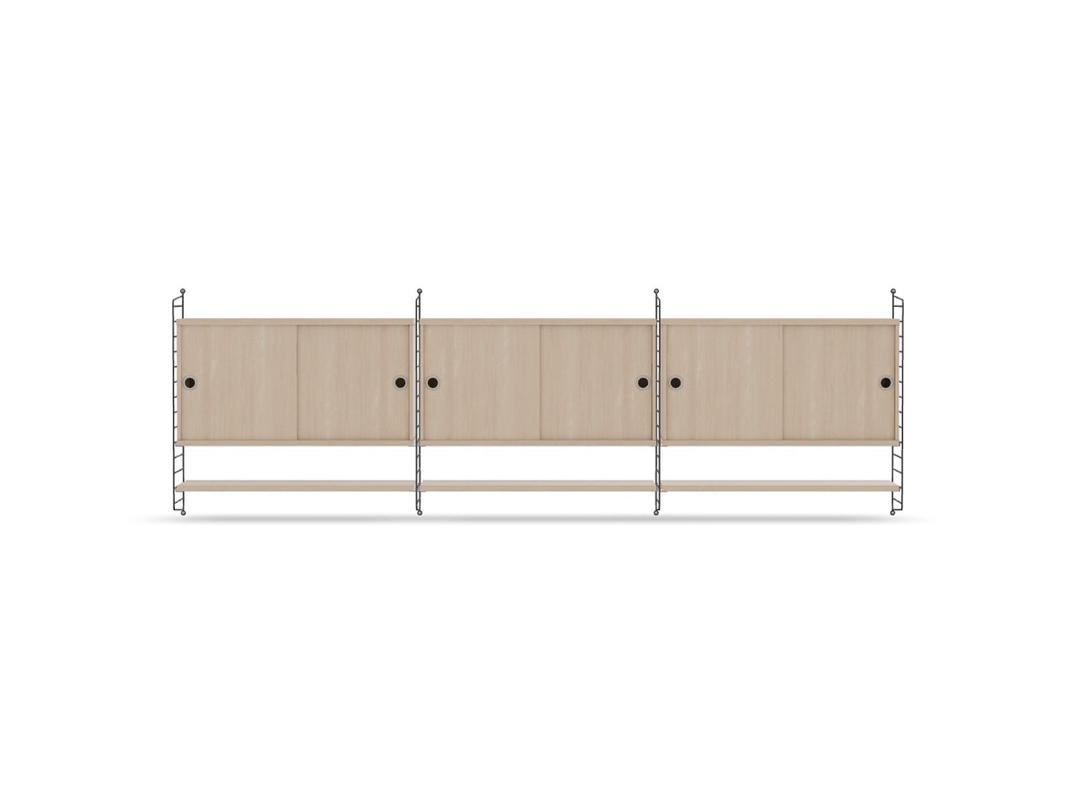 Ensemble de salon E - String Furniture-Gris foncé - Frêne-The Woods Gallery