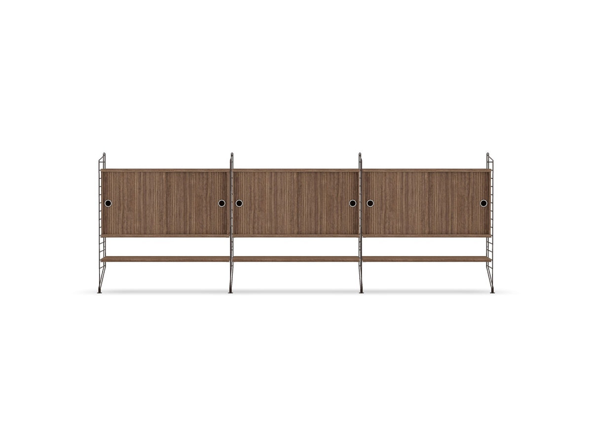 Ensemble de salon F - String Furniture-Marron foncé - Noyer-The Woods Gallery