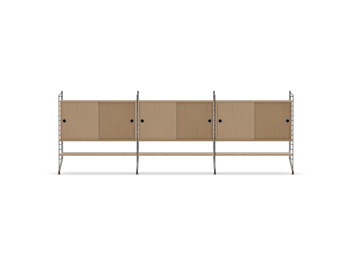 Ensemble de salon F - String Furniture-Marron foncé - Chêne-The Woods Gallery
