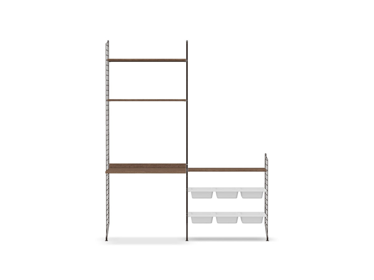 Ensemble Chambre d’enfant E - String Furniture-Marron foncé - Noyer-The Woods Gallery