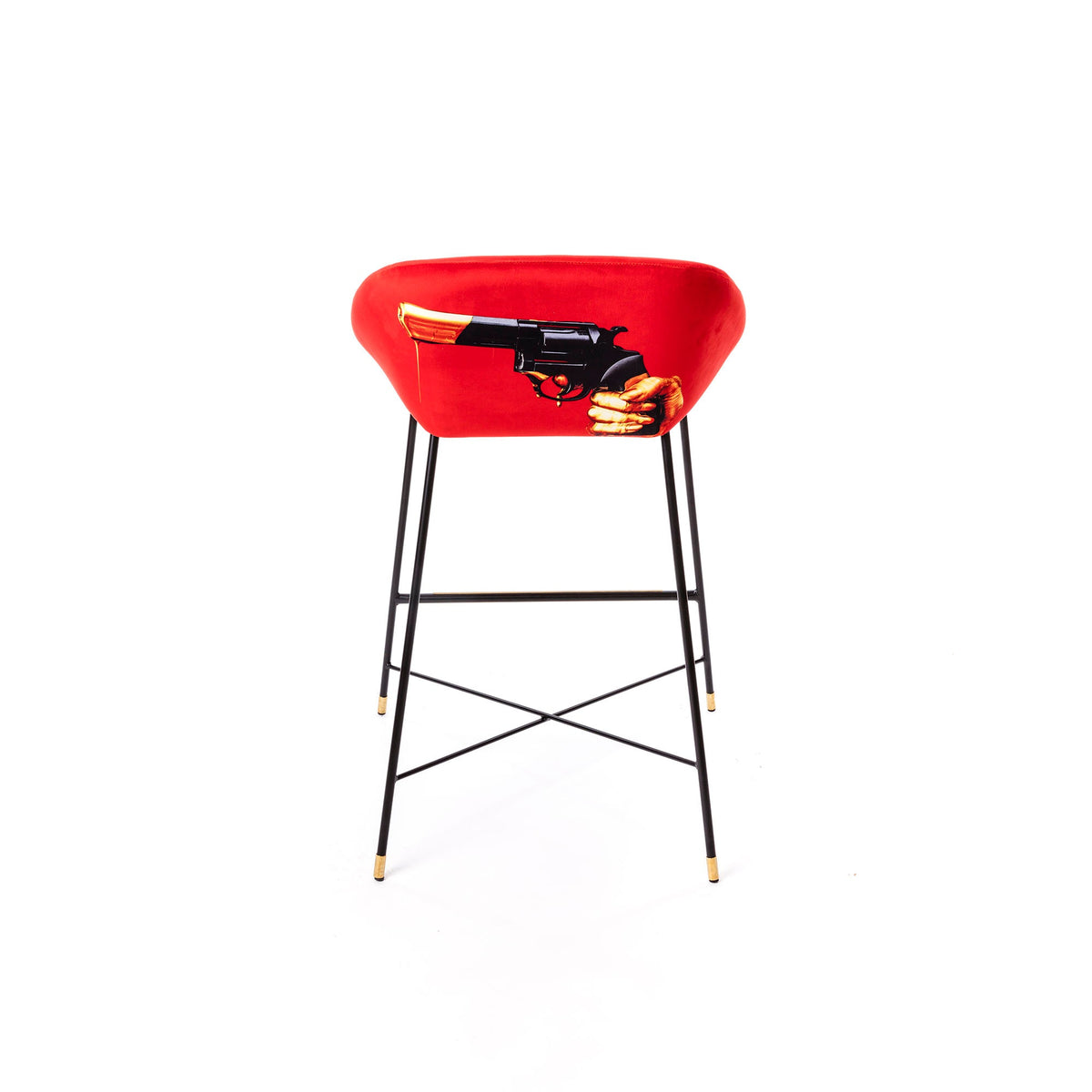 Tabouret haut Revolver de ToiletPaper - Seletti-vue 3-The Woods Gallery