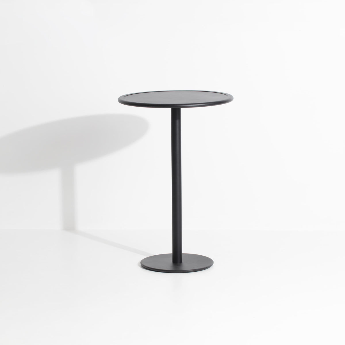 Table haute ronde Week-End de Studio Brichet-Ziegler - Petite Friture-Noir-The Woods Gallery