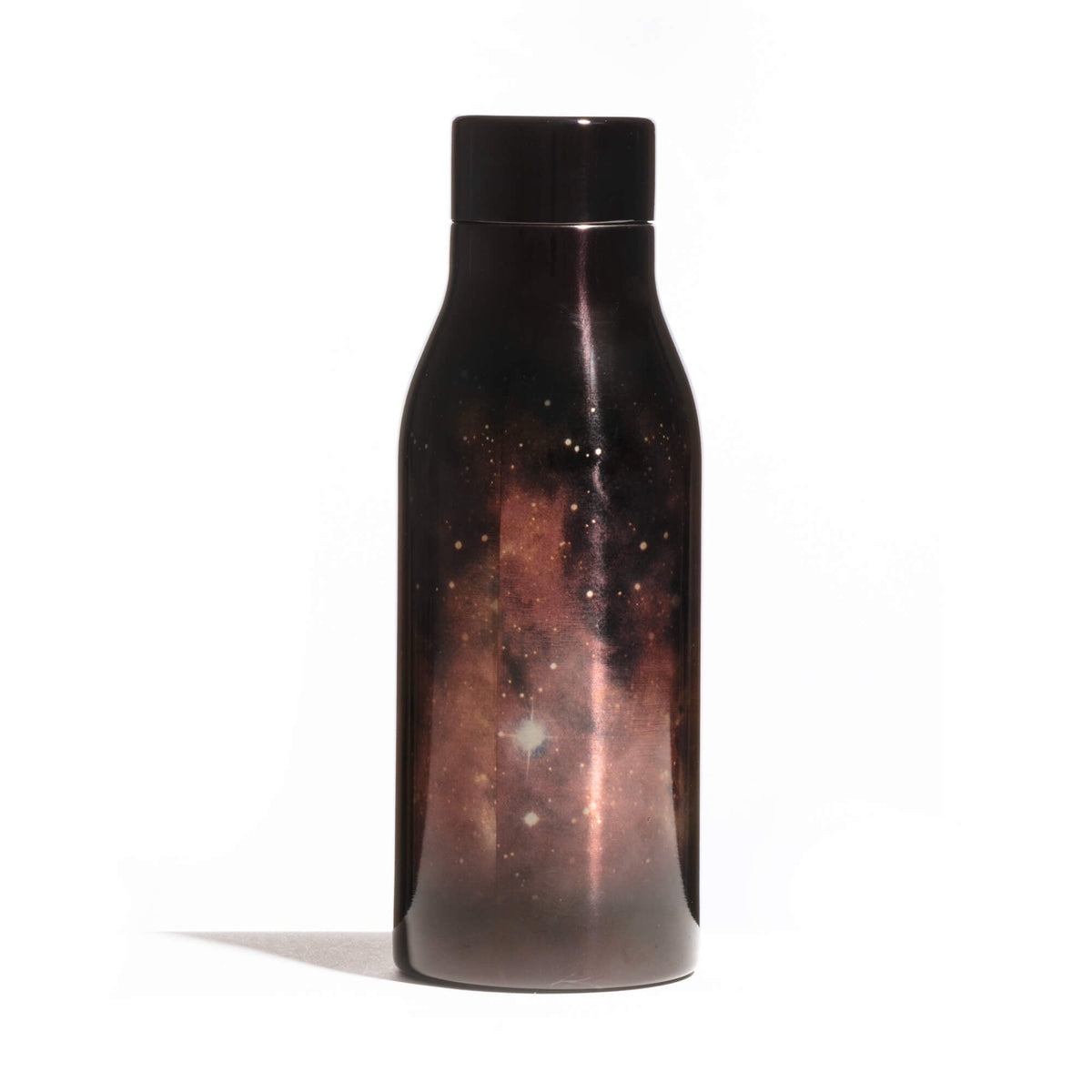 Bouteille isotherme Cosmic Water on Mars de Diesel Living - Seletti-bouteille noire imprimée, une nébuleuse rouge et ocre-Seletti