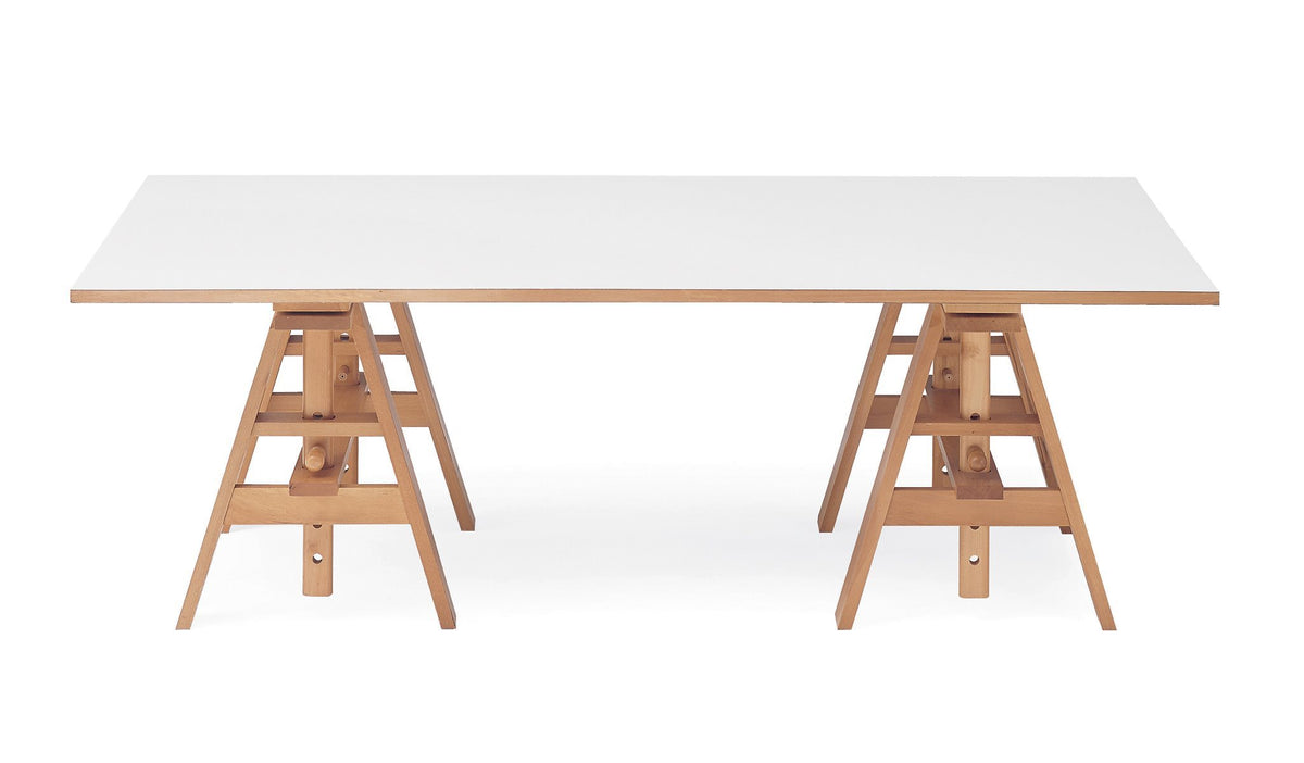 Table de travail Leonardo 2650 de Achille Castiglioni - Zanotta, vue 1