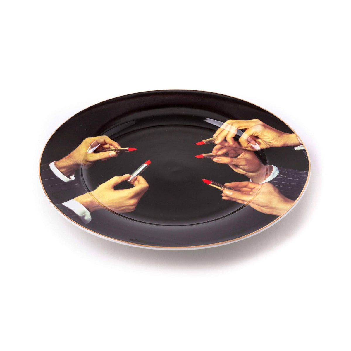 Assiette Lipstick de ToiletPaper - Seletti-The Woods Gallery