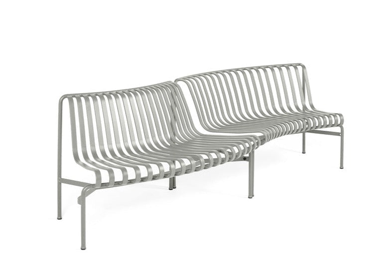 Banc arrondi Palissade Park Dining in/out - Hay-Gris ciel vue studio 3-The Woods Gallery