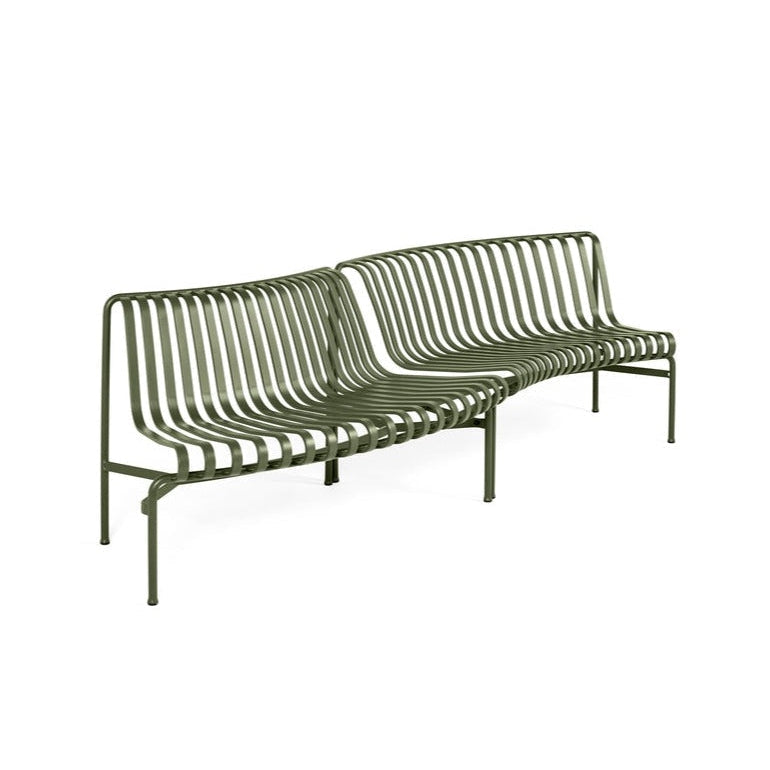 Banc arrondi Palissade Park Dining in/out - Hay-Olive-The Woods Gallery