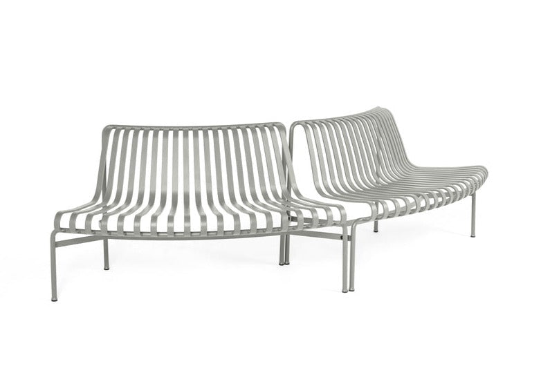 Banc arrondi Palissade Park Dining out/out - Hay-Gris ciel vue studio 2-The Woods Gallery