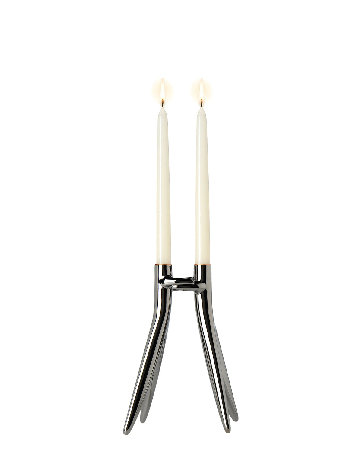 Bougeoir Abbracciaio Métal de Philippe Starck et Ambroise Maggiar - Kartell-Gris-The Woods Gallery
