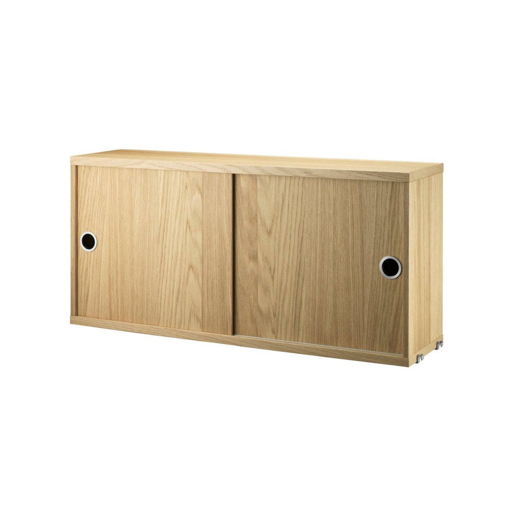 Caisson 2 portes coulissantes Cabinet-Chêne-78x20cm-The Woods Gallery