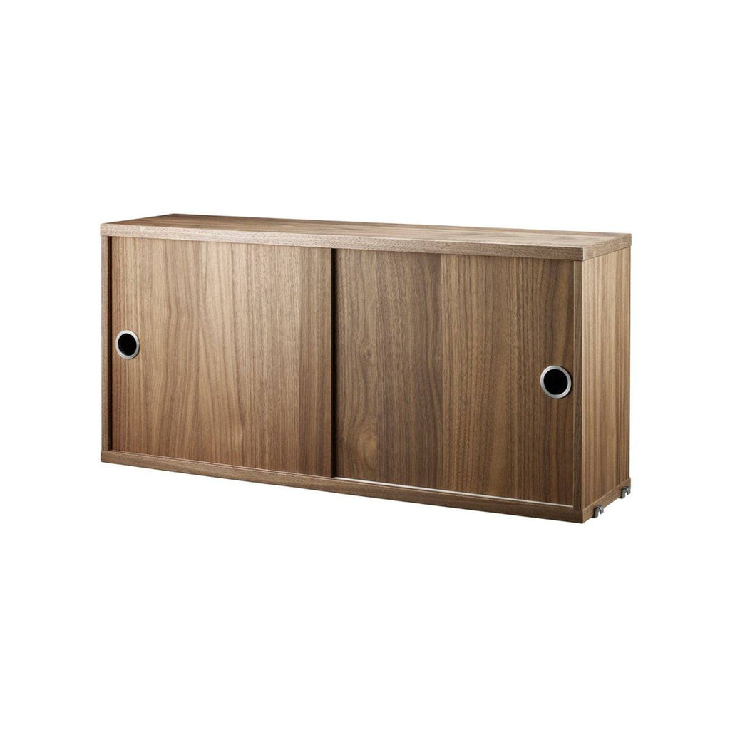 Caisson 2 portes coulissantes Cabinet-Noyer-78x20cm-The Woods Gallery