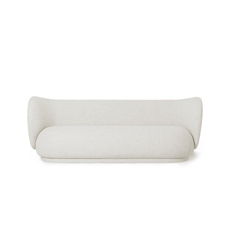 Canapé 3 places Rico Boucle - Ferm Living-Blanc cassé-The Woods Gallery
