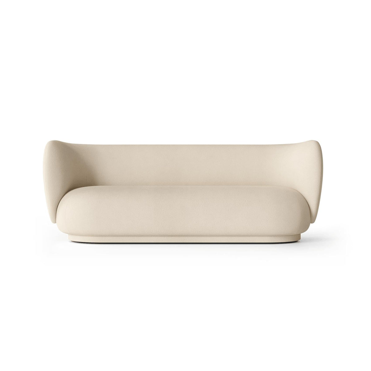 Canapé 3 places Rico Brushed - Ferm Living-Blanc cassé-The Woods Gallery