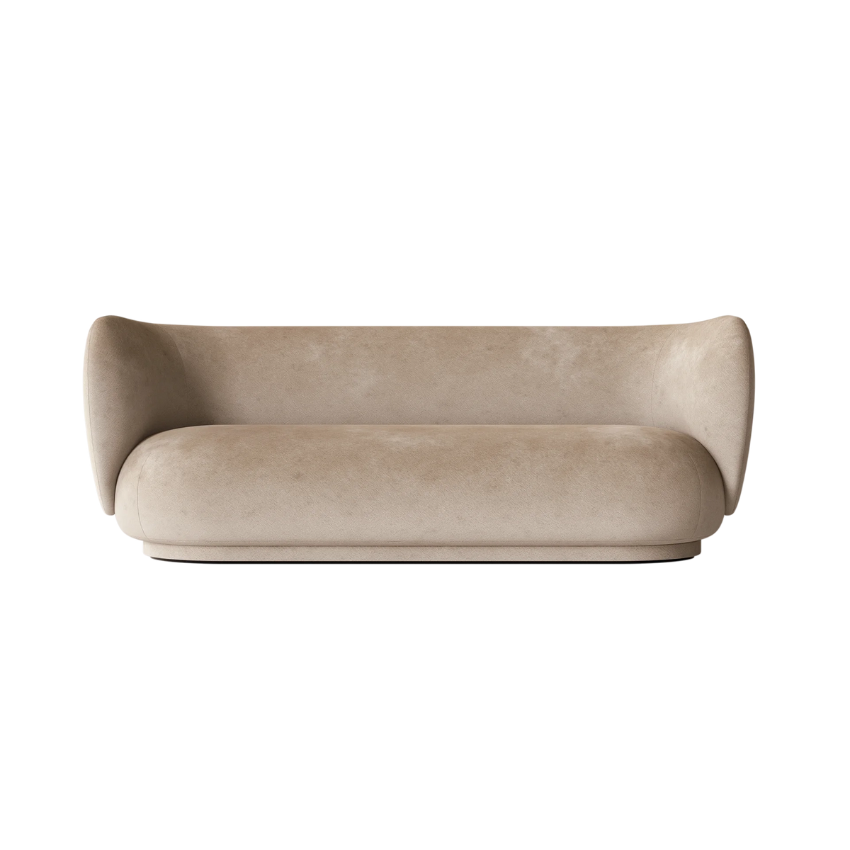 Canapé 3 places Rico Faded Velvet - Ferm Living-Sable-The Woods Gallery